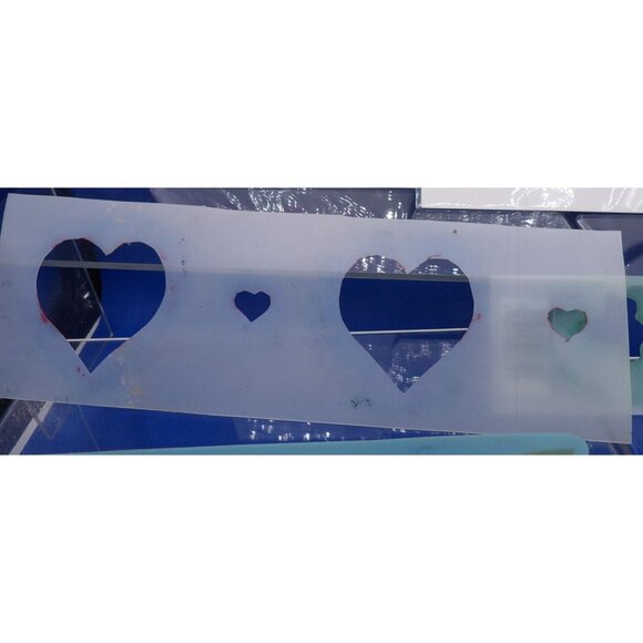 Assorted Craft Stencils Set Of 8- Includes 3 NOS Wangs International Inc. Heart - Picture 5 of 7